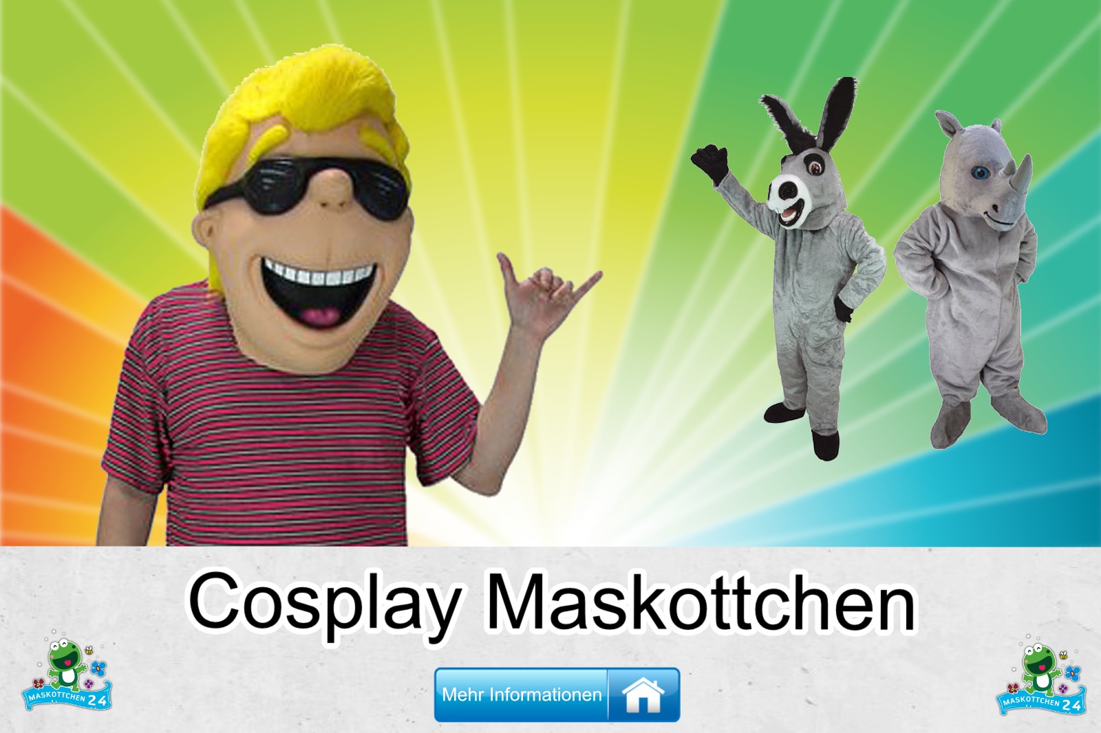 Cosplay Maskottchen Kostüm kaufen, günstige Produktion / Herstellung.