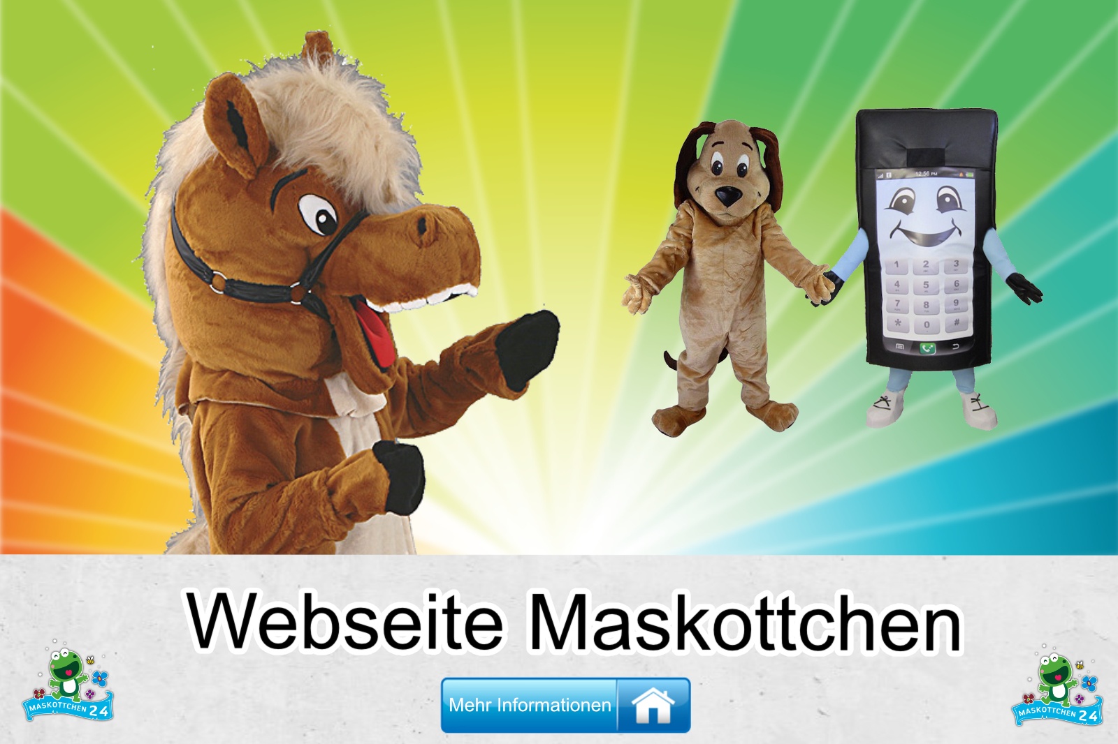 Webseite Maskottchen Kostüm kaufen